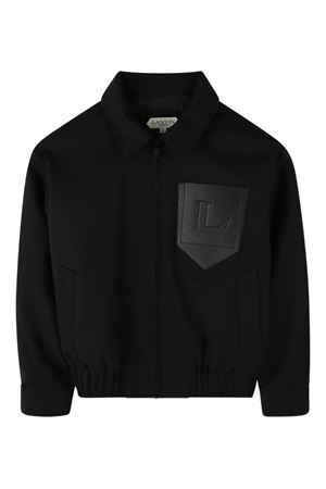 giacca in poliestere nero LANVIN KIDS | N3030509B